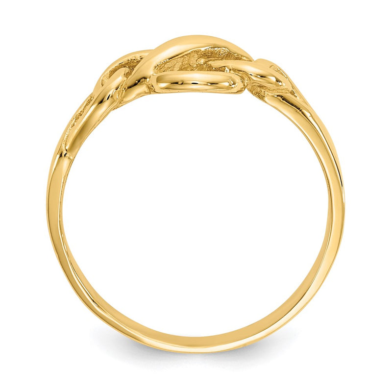 14K Yellow Gold Free Form Knot Ring