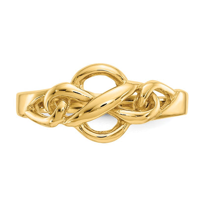 14K Yellow Gold Free Form Knot Ring