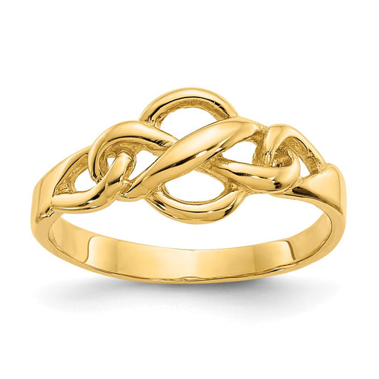 14K Yellow Gold Free Form Knot Ring