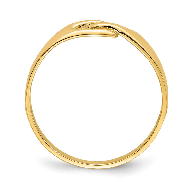 14K Yellow Gold Free Form Knot Ring