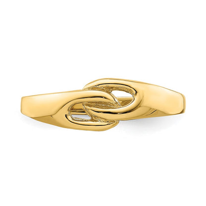 14K Yellow Gold Free Form Knot Ring