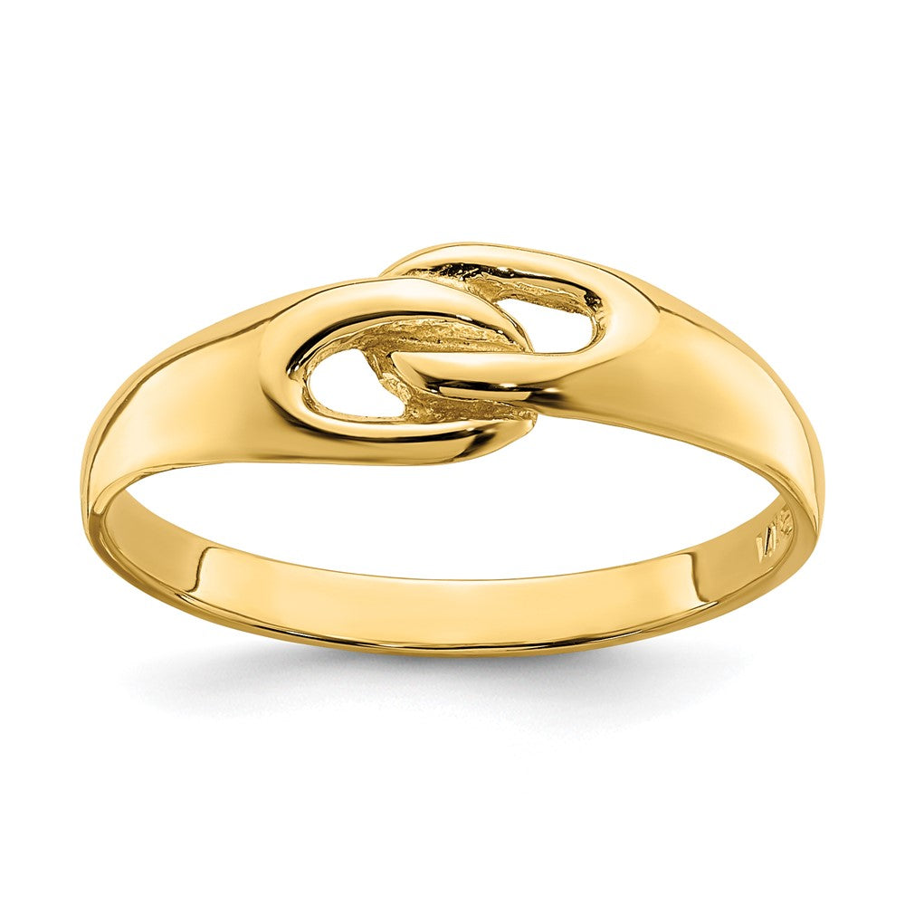 14K Yellow Gold Free Form Knot Ring