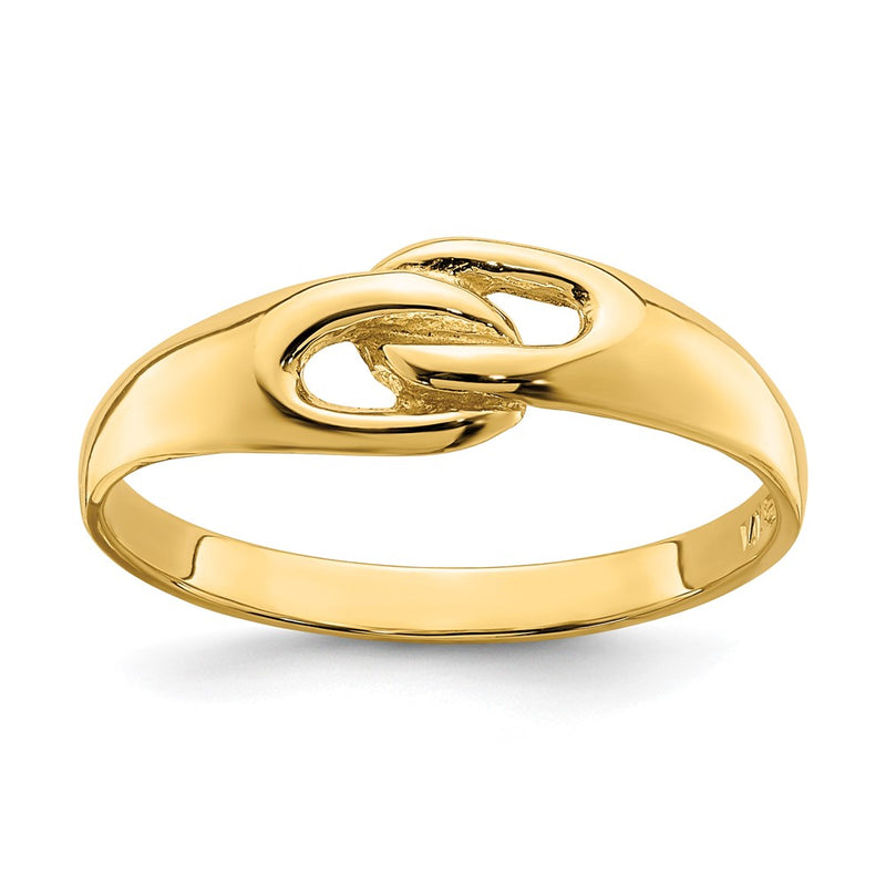 14K Yellow Gold Free Form Knot Ring