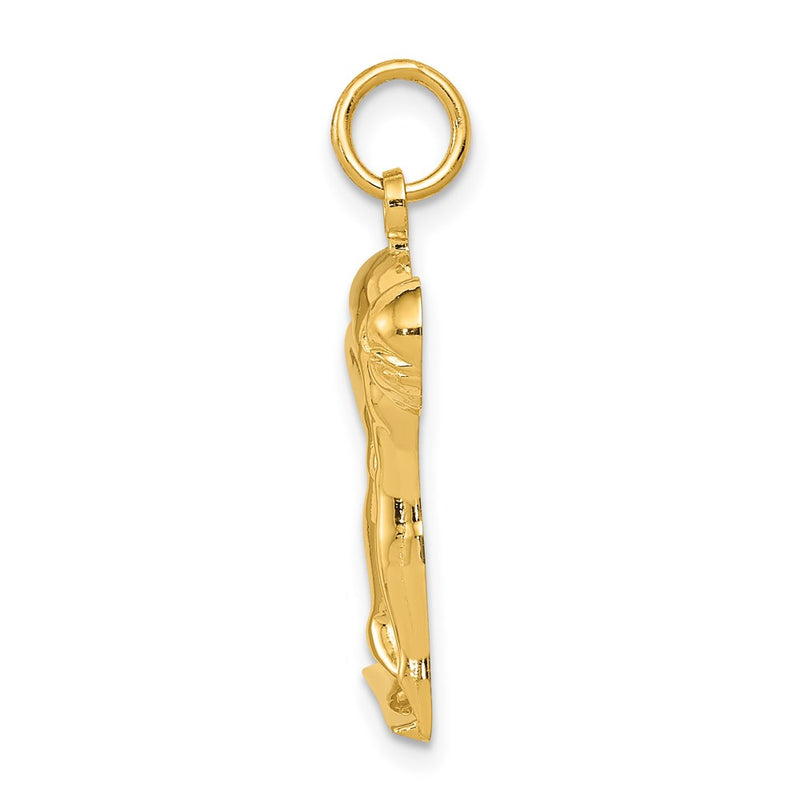 14k Yellow Gold Swimmer/Diver Charm