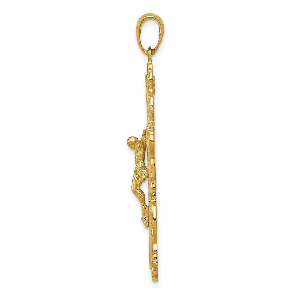 14k Yellow Gold Crucifix Pendant