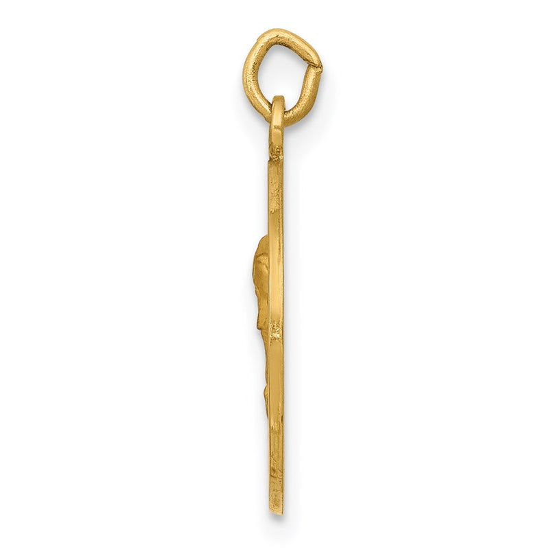 14k Yellow Gold Our Lady of Sorrows Medal Charm