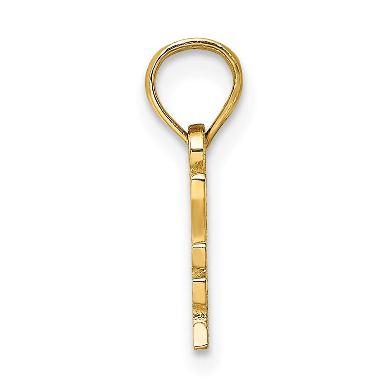 14k Yellow Gold I HEART MY DETECTIVE Charm