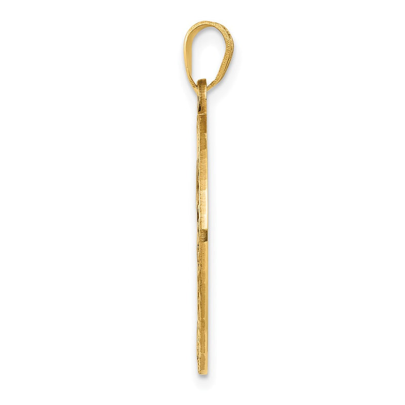 14k Yellow Gold Tree of Life in Round Frame Pendant