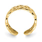 14k Yellow Gold Polished Braided Toe Ring