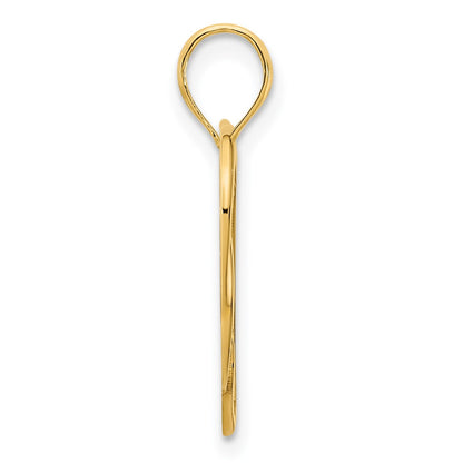 14k Yellow Gold  Heart in a Heart Pendant