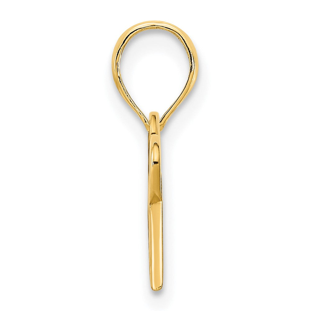 14k Yellow Gold  Fancy Heart Pendant
