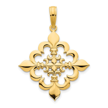 14k Yellow Gold Fancy Pendant