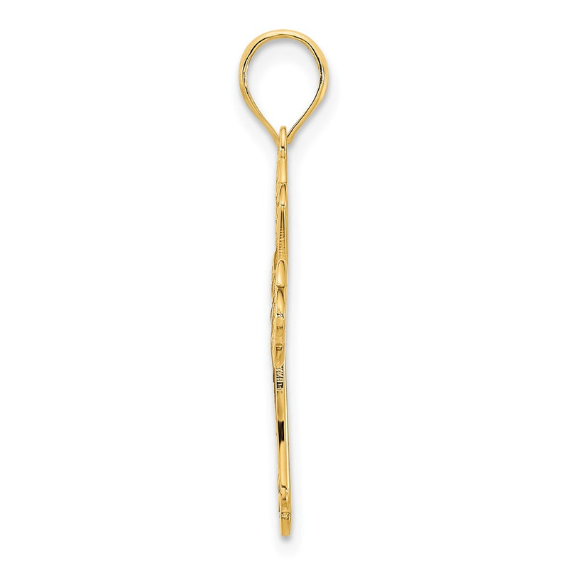 14k Yellow Goldy Fancy Cross Pendant