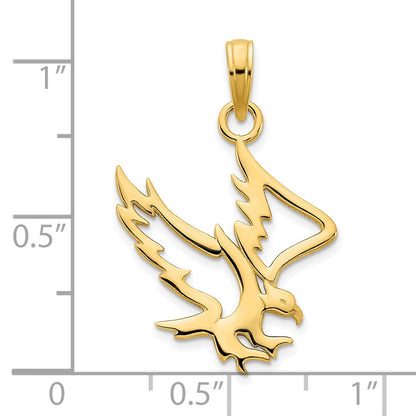 14k Yellow Gold Eagle Pendant