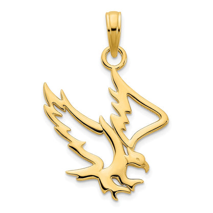 14k Yellow Gold Eagle Pendant