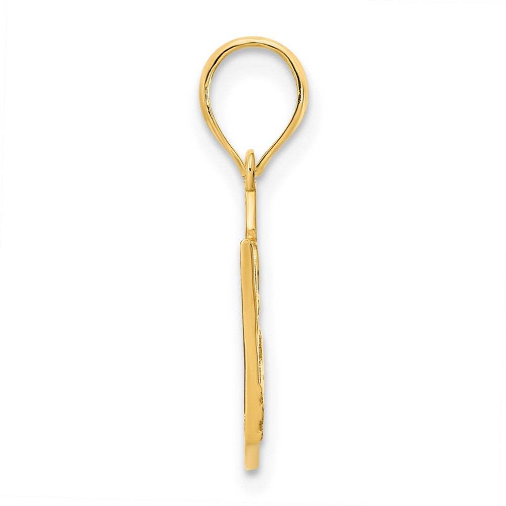 14k Yellow Gold 15 Crown Pendant