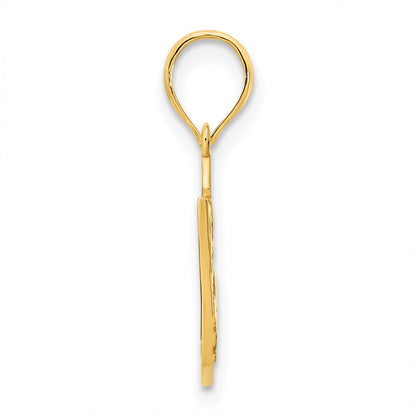 14k Yellow Gold 15 Crown Pendant