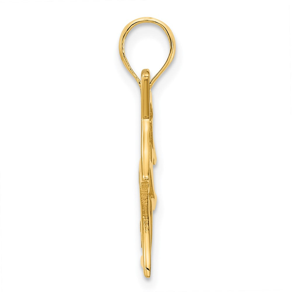 14k Yellow Gold Unicorn Pendant
