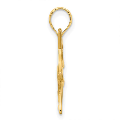 14k Yellow Gold Unicorn Pendant