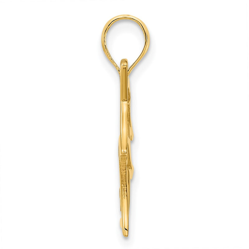 14k Yellow Gold Unicorn Pendant