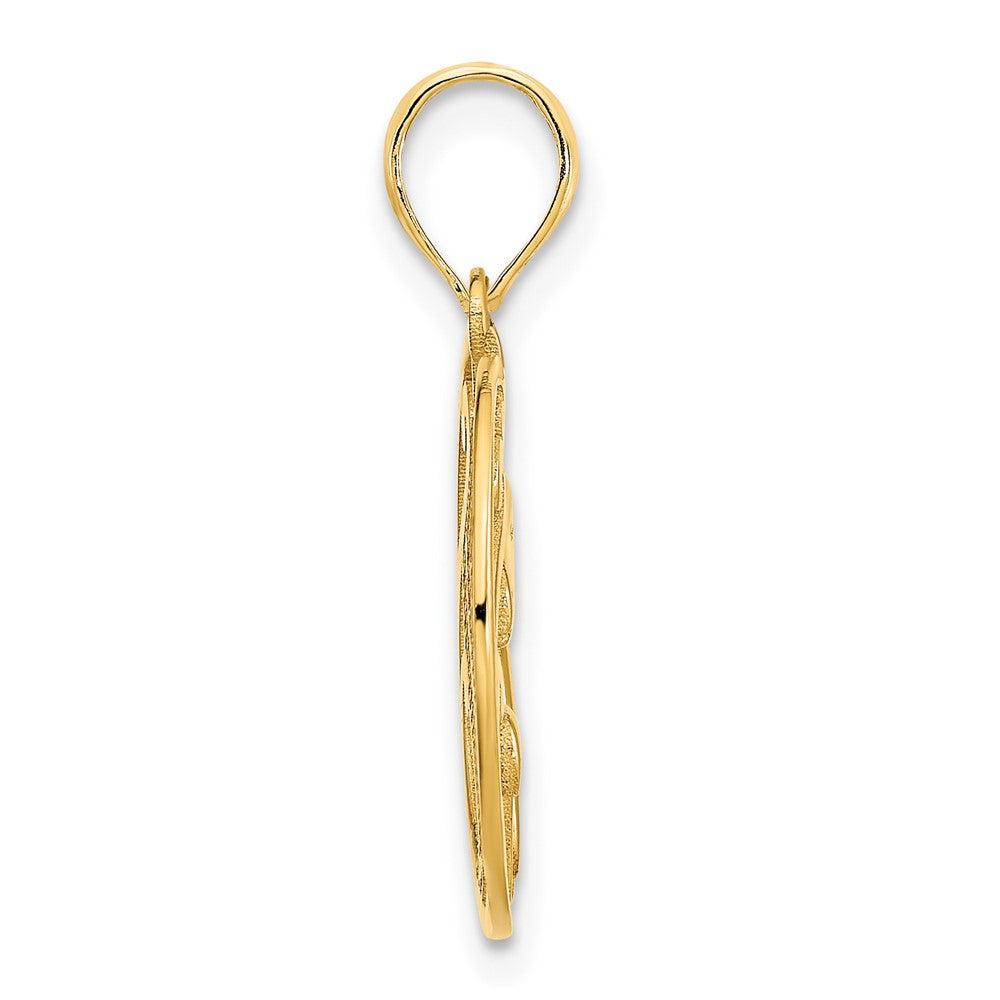 14k Yellow Gold Unicorn Pendant