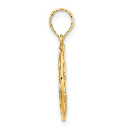 14k Yellow Gold Unicorn Pendant