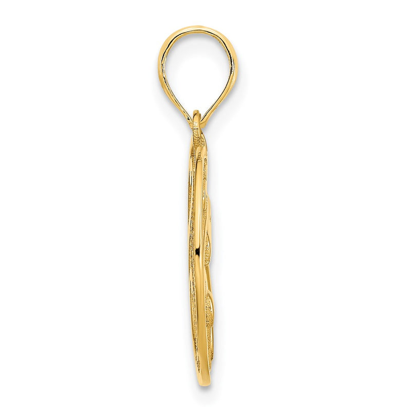 14k Yellow Gold Unicorn Pendant
