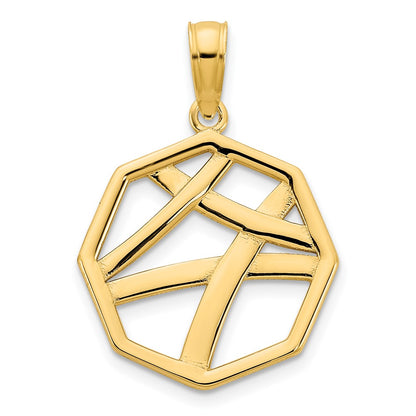 14k Yellow Gold Fancy Pendant