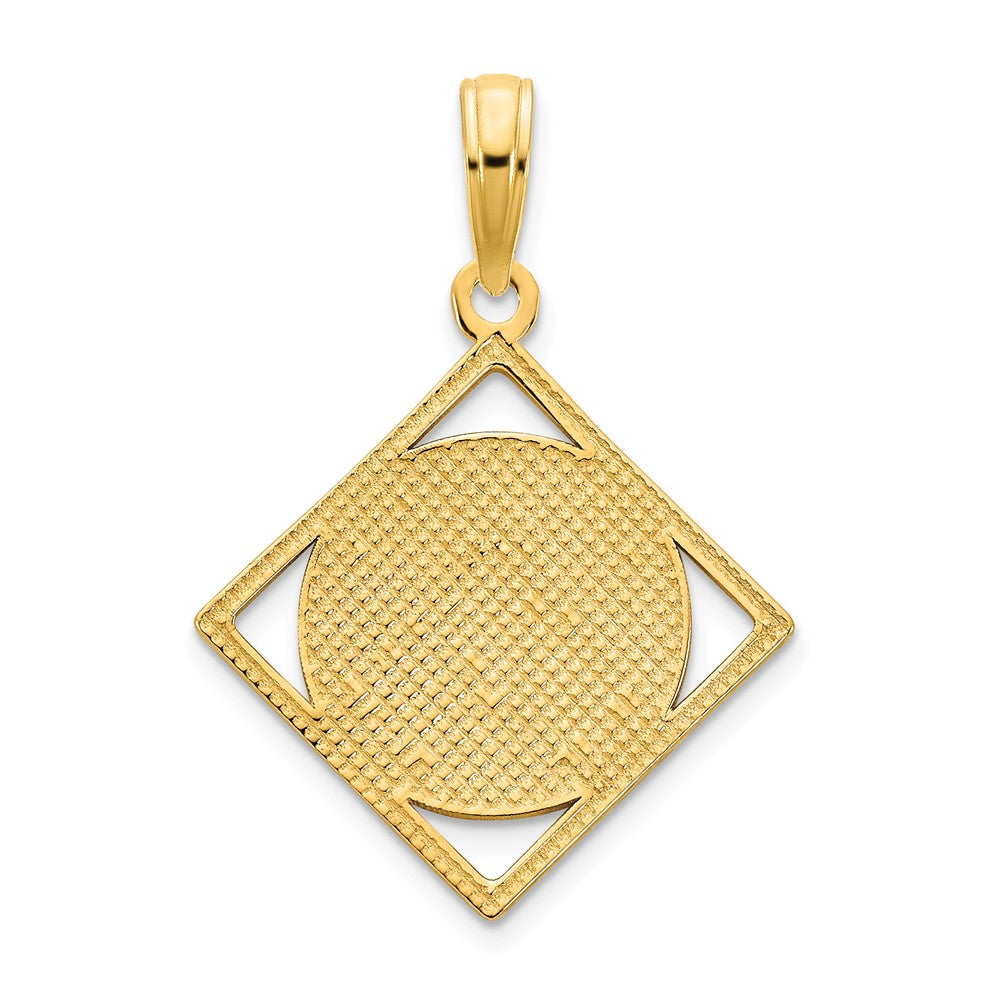 14k Yellow Goldy Fancy Celtic Knot Pendant