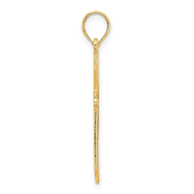 14k Yellow Goldy Fancy Cross Pendant