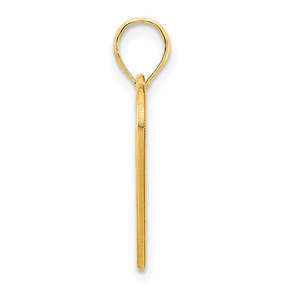 14k Yellow Gold Fancy Heart Pendant