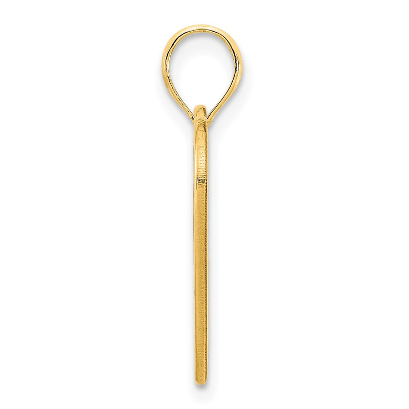 14k Yellow Gold Fancy Heart Pendant