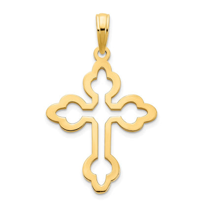 14k Yellow Gold Cross Charm