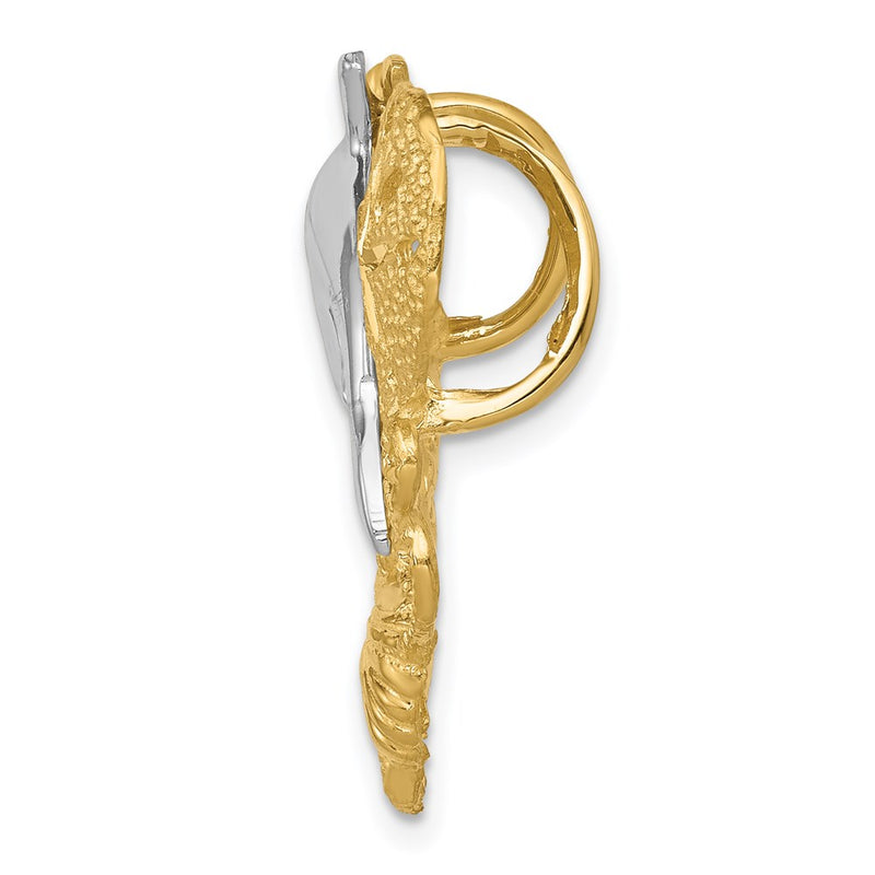 14k Two-tone Gold Sea Life Fits 5mm/6mm Slide