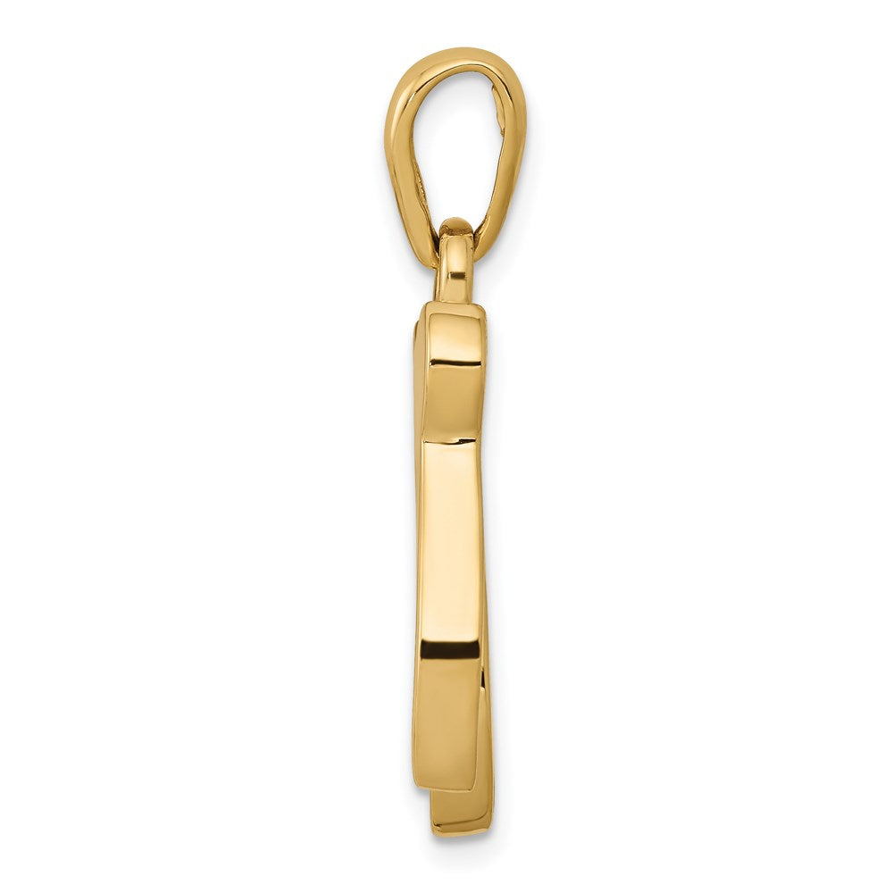 14k Yellow Gold Chai Pendant