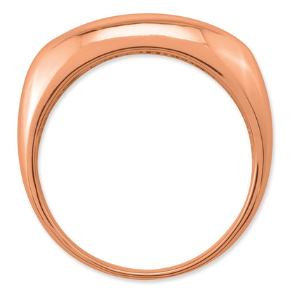 14k Rose Gold Polished Fancy Dome Ring