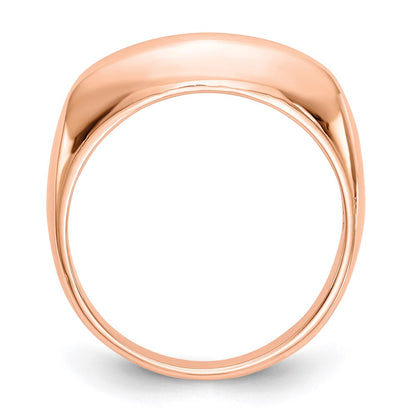14k Rose Gold Polished Fancy Dome Ring
