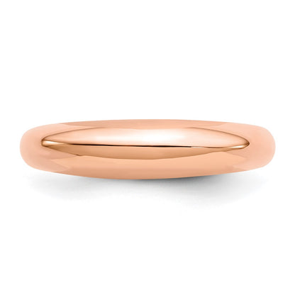 14k Rose Gold Polished Fancy Dome Ring