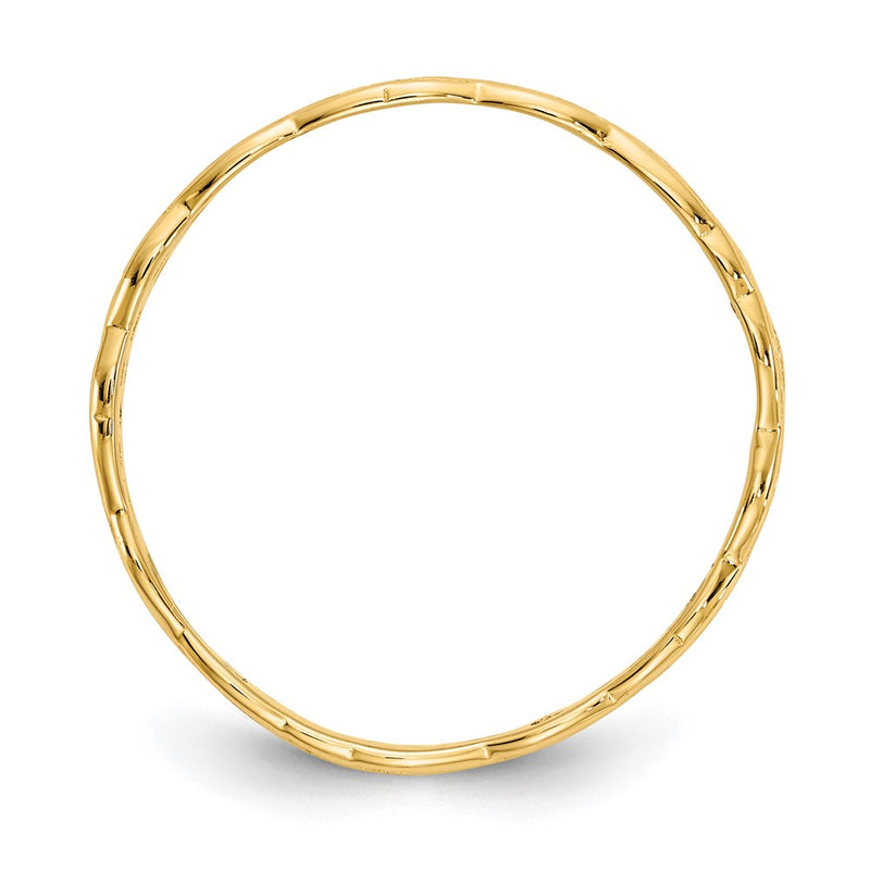 14K Yellow Gold Polished Celtic Knot Band