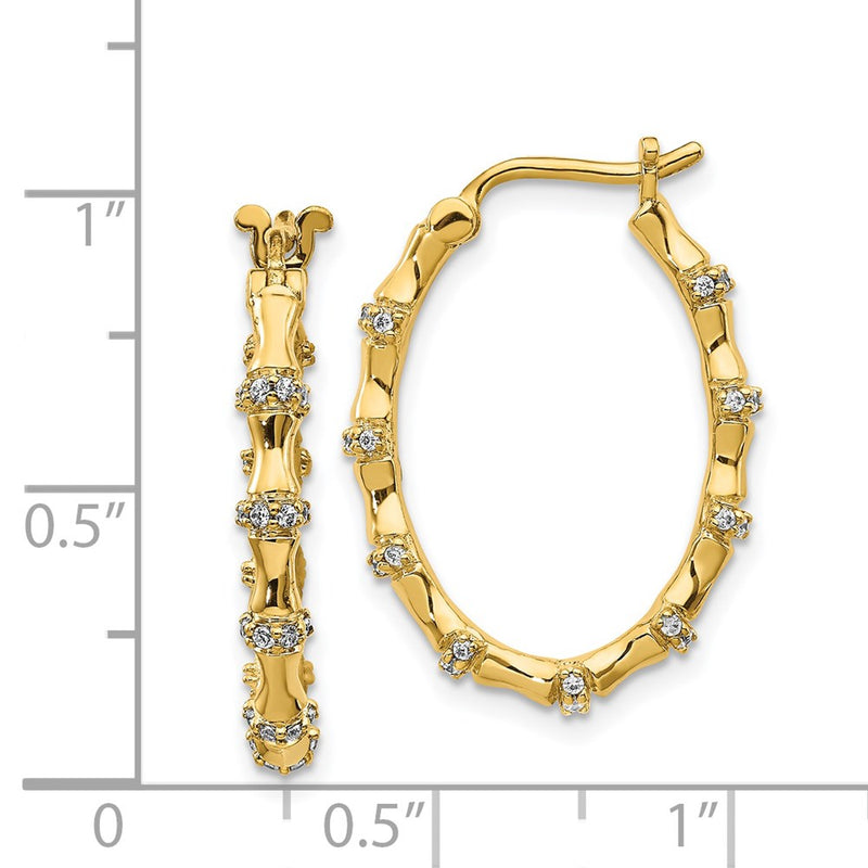14k Yellow Gold Real Diamond Fancy Earrings