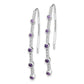 14k White Gold Real Diamond and Amethyst Earrings EM4311-AM-020-WA
