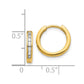 14k Yellow Gold Real Diamond Hinged Hoop Earrings EM5360-010-YA