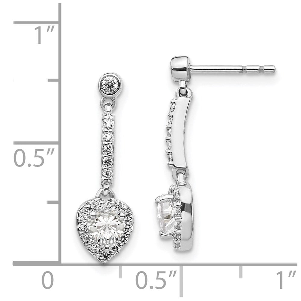 14k White Gold Real Diamond Earrings