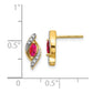14k Yellow Gold Real Diamond and Ruby Earrings EM5594-RU-007-YA