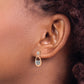 14k Rose Gold Polished Real Diamond Double Teardrop Post Earrings EM6863-020-RA
