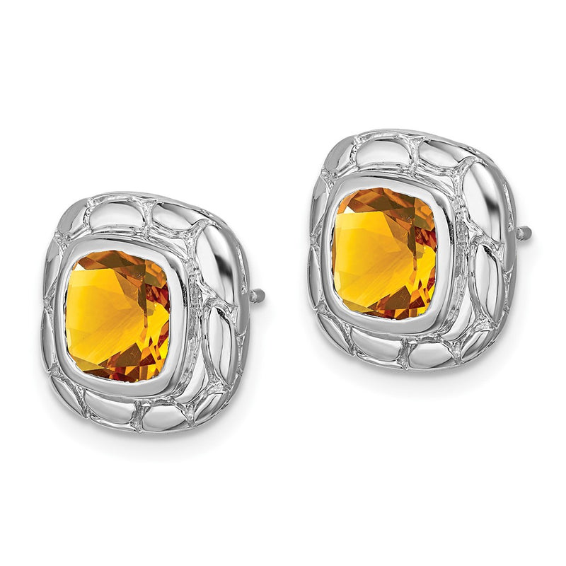 Sterling Silver Citrine Earrings
