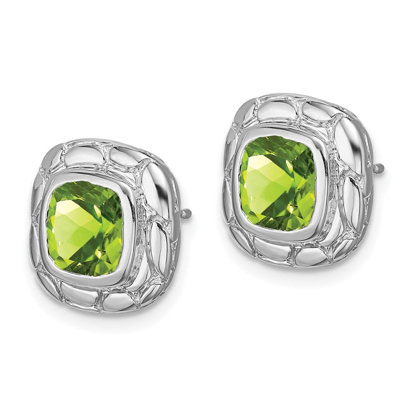 Sterling Silver Peridot Earrings