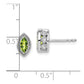 14k White Gold Marquise Peridot and Real Diamond Earrings EM7095-PE-014-WA
