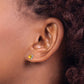 14k White Gold Trillion Citrine Earrings
