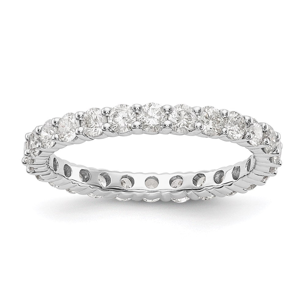 1.50 Ct. Natural Diamond Womens Eternity Wedding Band Ring in 14k White Gold